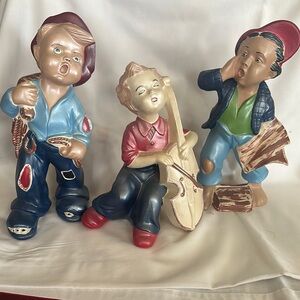 Charming Ceramic Musician Figurines Set